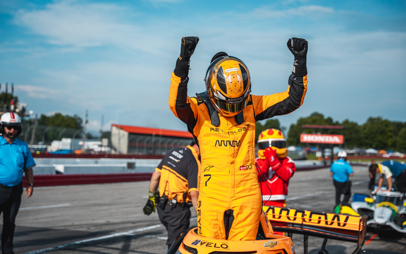 Lundgaard secures pole position, ending Palou's streak