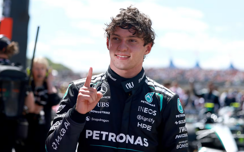 Antonelli says Mercedes "need to keep raising the bar" after Silverstone sprint victory