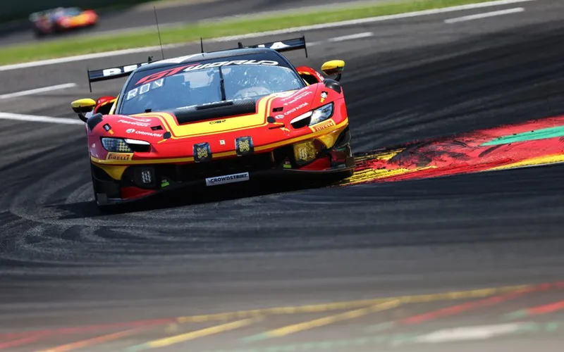 No.51 Ferrari lead 24 Hours of Spa behind Safety Car after the first four hours