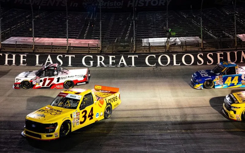 Truck Series: Riggs dominates proceedings in Bristol despite first-lap spin